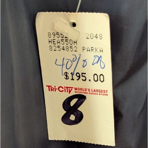 VTG 80's-90's TYROLIA SKIWEAR Women's 8 Navy & White Ski & Snow Jacket Nylon NWT - Picture 8 of 10